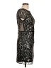 Unbranded 100% Polyester Silver Cocktail Dress Size L - photo 4