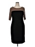 Connected Apparel Color Block Brown Cocktail Dress Size 16 - photo 1
