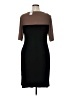 Connected Apparel Color Block Brown Cocktail Dress Size 16 - photo 2