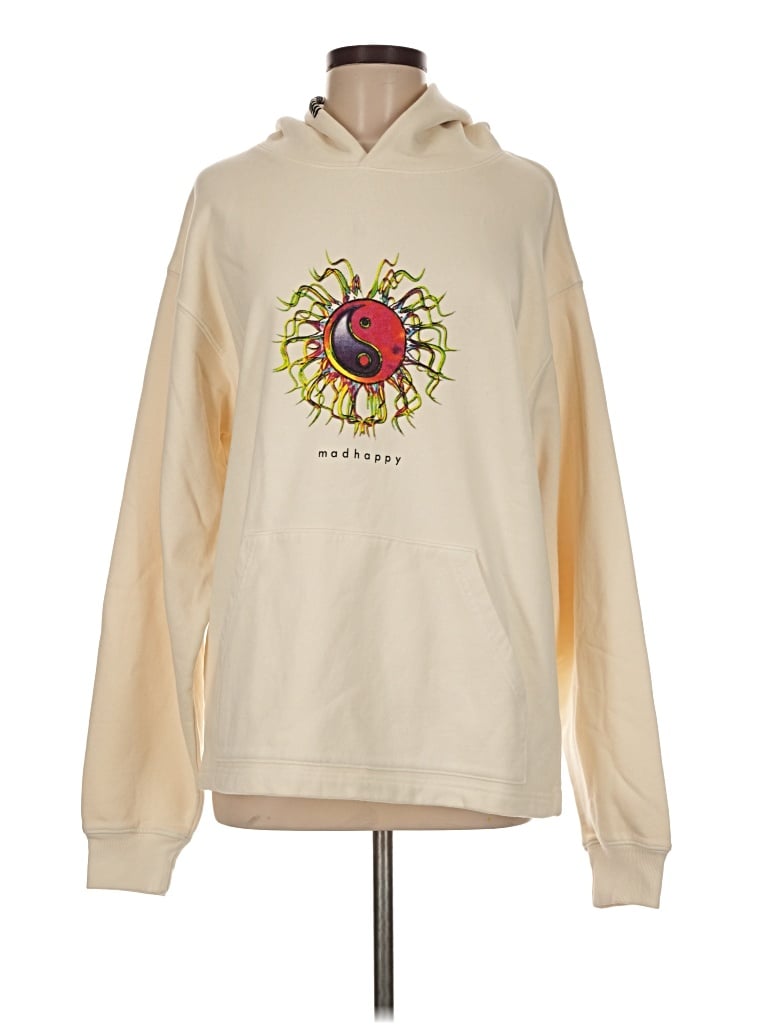 Pre-owned Madhappy Sweatshirt In Ivory