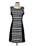 Express Stripes Black Casual Dress Size L - photo 1