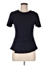 BCBGMAXAZRIA Black Short Sleeve Top Size M - photo 1