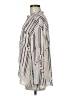 Reiss Stripes Silver Long Sleeve Blouse Size 6 - photo 5