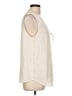 Banana Republic 100% Polyester Ivory Sleeveless Blouse Size L - photo 4