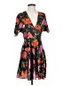 Zara 100% Polyester Floral Orange Cocktail Dress Size XS - photo 1