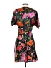 Zara 100% Polyester Floral Orange Cocktail Dress Size XS - photo 2