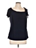 Liz McCoy Black Short Sleeve Top Size L - photo 1