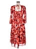 Sincerely Jules 100% Polyester Floral Red Orange Casual Dress Size XL - photo 2