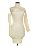 PrettyLittleThing 100% Polyester Ivory Cocktail Dress Size M - photo 1