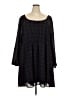 Torrid 100% Polyester Plaid Black Casual Dress Size 5X Plus (5) - photo 1