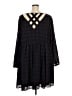 Torrid 100% Polyester Plaid Black Casual Dress Size 5X Plus (5) - photo 2