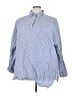 Cider Stripes Blue Long Sleeve Button-Down Shirt Size 4X - photo 1