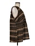 Assorted Brands 100% Polyester Chevron-herringbone Brown Sleeveless Blouse One size - photo 4