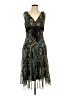 Connected Apparel Paisley Teal Cocktail Dress Size 12 - photo 1