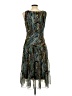 Connected Apparel Paisley Teal Cocktail Dress Size 12 - photo 2