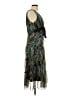 Connected Apparel Paisley Teal Cocktail Dress Size 12 - photo 4