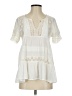 Maeve 100% Polyester Ivory Short Sleeve Blouse Size XS (petite) - photo 1