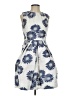 Carmen Marc Valvo 100% Polyester Blue Casual Dress Size 4 - photo 1