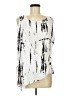 Blanc du Nil 100% Viscose White Silver Sleeveless Blouse One size - photo 1