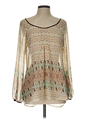 Blu Pepper Long Sleeve Blouse (view 1)