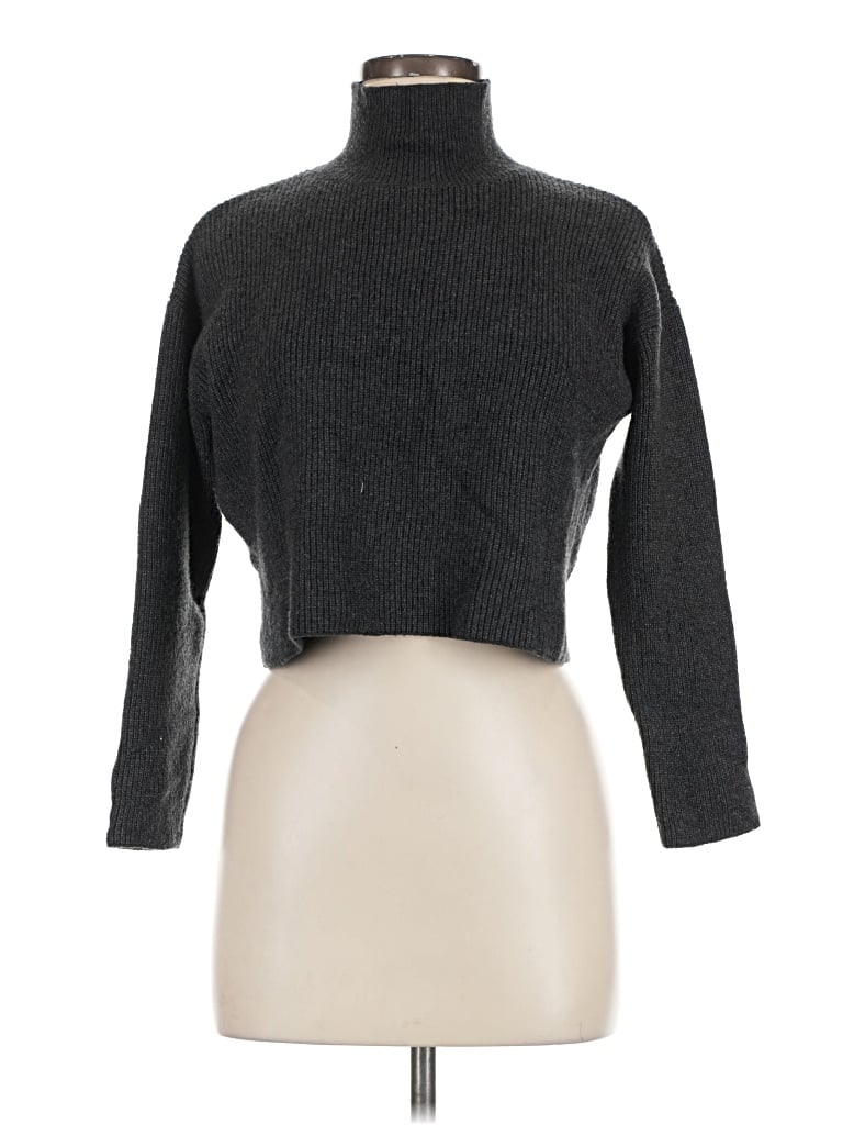 Pre-owned Ann Taylor Turtleneck Sweater In Gray