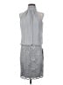 Cache 100% Polyester Gray Cocktail Dress Size 2 - photo 1