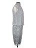 Cache 100% Polyester Gray Cocktail Dress Size 2 - photo 4