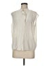 Vince. 100% Silk Ivory Sleeveless Silk Top Size M - photo 1