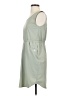 Ascend Solid Green Casual Dress Size XS - photo 5
