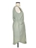 Ascend Solid Green Casual Dress Size XS - photo 4
