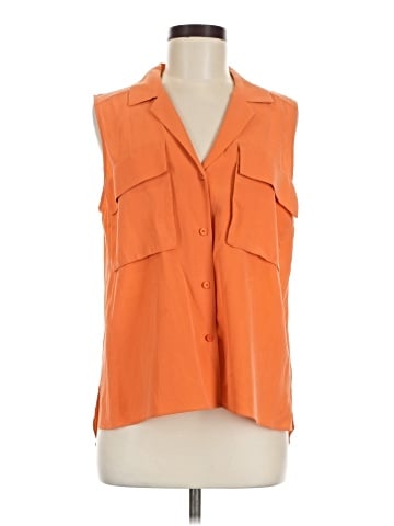 Lafayette 148 New York Sleeveless Silk Top (view 1)