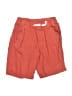 H&M 100% Cotton Solid Orange Cargo Shorts Size 10 - photo 1