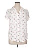 Torrid Hearts White Short Sleeve Blouse Size 1X Plus (1) - photo 1