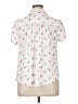 Torrid Hearts White Short Sleeve Blouse Size 1X Plus (1) - photo 2