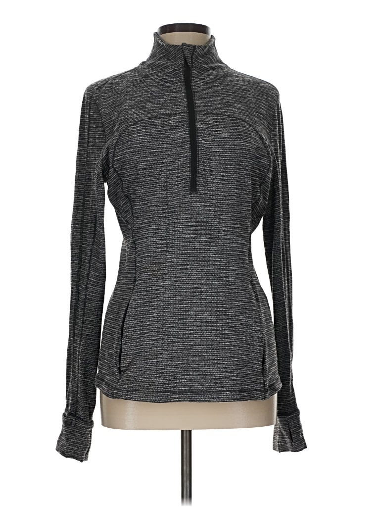 Pre-owned Lululemon Athletica Track Jacket In Gray