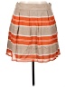 Lands' End Canvas Stripes Orange Casual Skirt Size 14 - photo 1