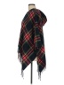 Unbranded 100% Acrylic Black Burgundy Poncho One size - photo 5