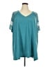 BLOOMCHIC Teal Short Sleeve T-Shirt Size 28 - photo 1