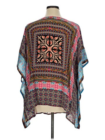 Tolani 3/4 Sleeve Silk Top (view 2)