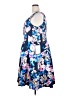 Alex Evenings 100% Polyester Floral Blue Cocktail Dress Size 18 - photo 5
