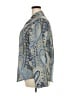 NORACORA 100% Polyester Paisley Blue Long Sleeve Blouse Size XXL - photo 5