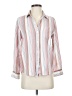 Rails 100% Rayon Stripes Pink 3/4 Sleeve Button-Down Shirt Size S - photo 1