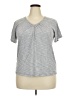 Hanes Gray Short Sleeve Henley Size XXL - photo 1