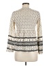 gipsy 100% Viscose Ivory Long Sleeve Blouse Size M - photo 2
