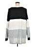 BLOOMCHIC Color Block Gray Pullover Sweater Size 28 - photo 2