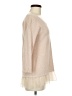 August Silk Tan 3/4 Sleeve Top Size M - photo 4