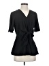 Grace Karin Black Short Sleeve Blouse Size S - photo 1