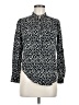 Renee C. Print Black Long Sleeve Blouse Size M - photo 1