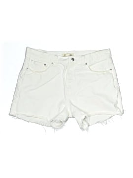 Madewell The Brynn Long Short in Pure White (view 1)