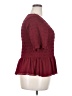 Torrid Burgundy 3/4 Sleeve Blouse Size 2X Plus (2) - photo 4